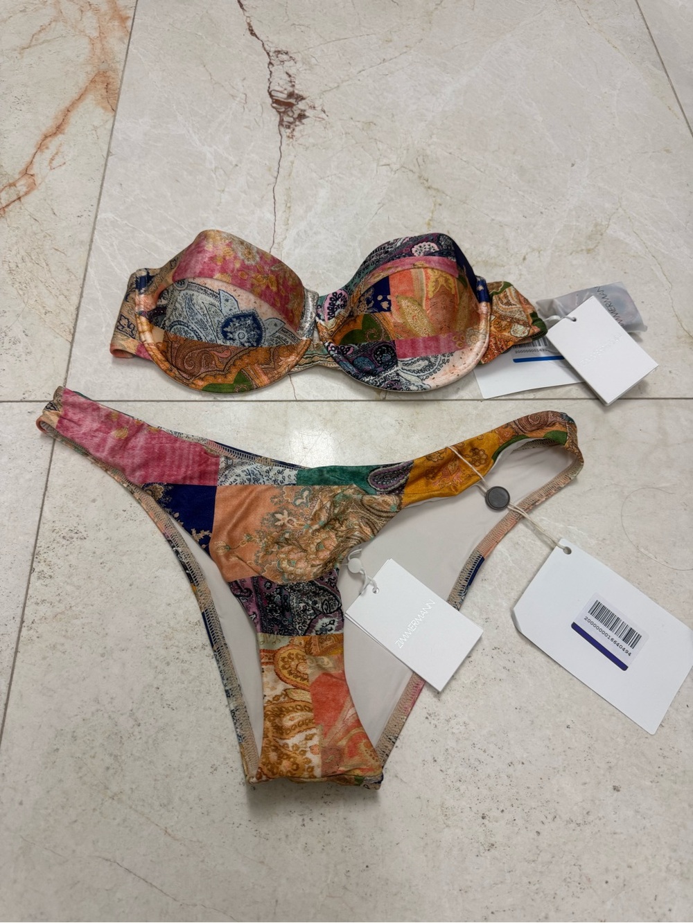 Zimmermann Swim Anneke Balconette Bra Bikini Top & Anneke Scoop Pant Bottom